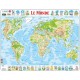 Puzzle Cadre - Carte du Monde (en Français)