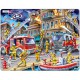 Puzzle Cadre - Intervention des Pompiers