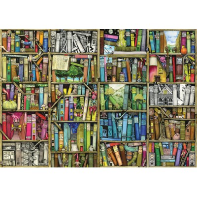 Wentworth-441613 Puzzle en Bois - Colin Thompson : Bibliothèque Magique