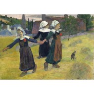 Puzzle  Grafika-F-31177 Gauguin Paul : Danse Bretonne des Filles à Pont Aven, 1888