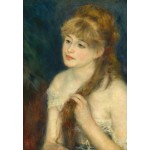 Puzzle  Grafika-F-31199 Auguste Renoir : Jeune Femme Tressant ses Cheveux, 1876