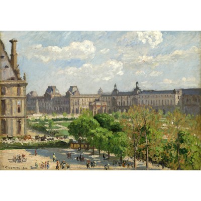 Puzzle Grafika-F-31587 Camille Pissarro : Place du Carrousel, Paris, 1900