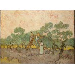 Puzzle  Grafika-Kids-00446 Pièces Magnétiques - Van Gogh Vincent : Femmes ramassant des Olives, 1889