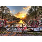 Puzzle  Gold-Puzzle-61543 Lever de Soleil à Amsterdam