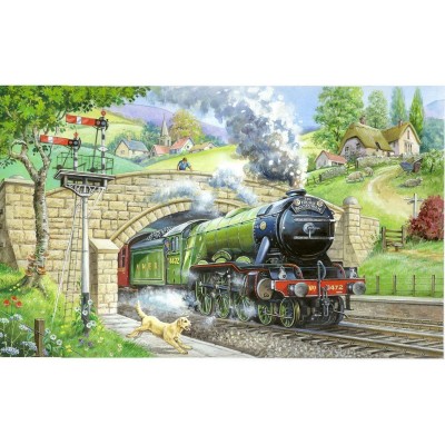 Puzzle The-House-of-Puzzles-1448 Pièces XXL - Train Spotting
