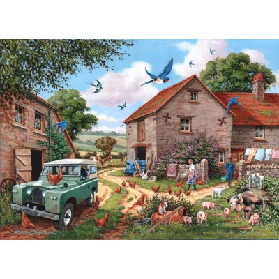 Puzzle The-House-of-Puzzles-3084 Pièces XXL - Farmers Wife