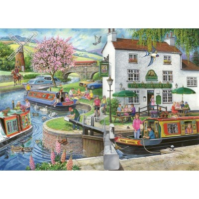 Puzzle The-House-of-Puzzles-3176 Trouvez les 15 Différences No.6 - By The Canal