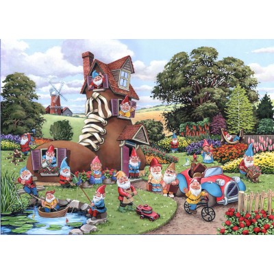 Puzzle The-House-of-Puzzles-4746 Pièces XXL - Gnome & Away