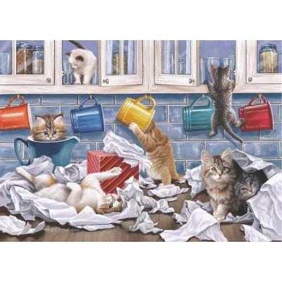 Puzzle The-House-of-Puzzles-4784 Pièces XXL - Darley Collection - Kitty Litter