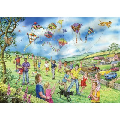 Puzzle The-House-of-Puzzles-4807 Pièces XXL - Darley Collection - Let's Go Fly a Kite
