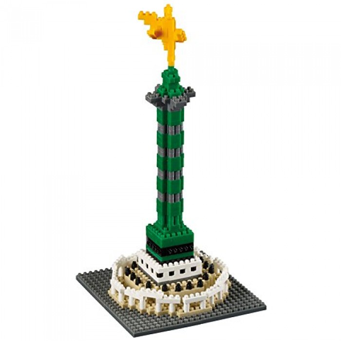 Brixies-58733 Nano Puzzle 3D - Colonne De Juillet, La Bastille (Level 3)