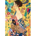 Puzzle  Art-by-Bluebird-F-60343 Gustave Klimt - Lady with Fan, 1918