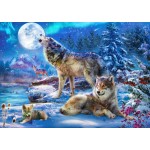 Puzzle  Bluebird-Puzzle-70147 Winter Wolf Family