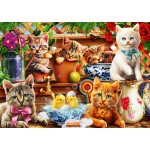Puzzle  Bluebird-Puzzle-70241-P Kittens in the Potting Shed