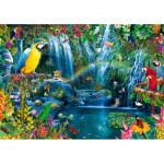 Puzzle  Bluebird-Puzzle-70298-P Parrot Tropics