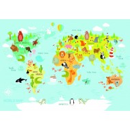 Puzzle  Bluebird-Puzzle-F-90070 World Map for Kids