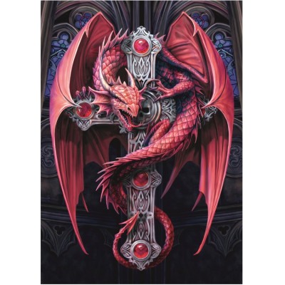 Puzzle Bluebird-Puzzle-F-90296 Anne Stokes - Gothic Guardian