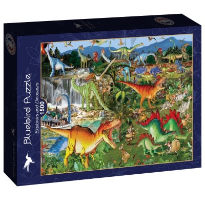 Puzzle Bluebird-Puzzle-F-90322 Explorers and Dinosaurs