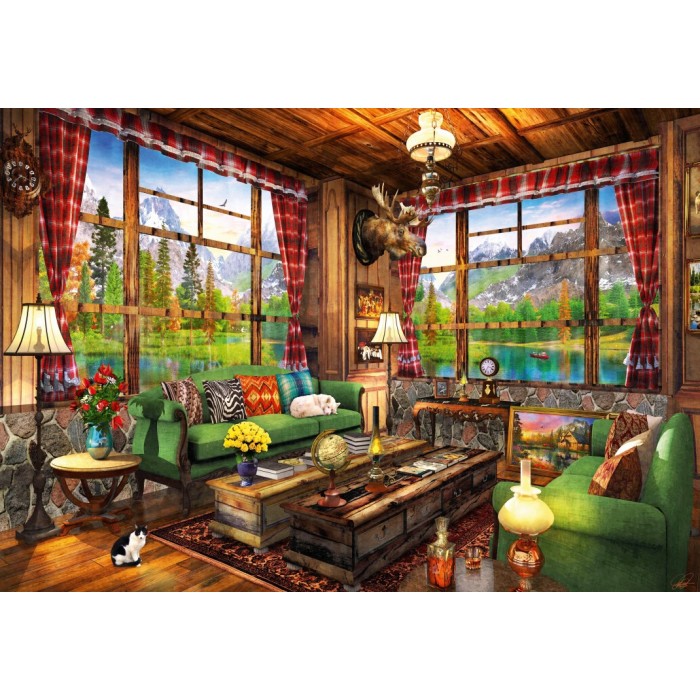Puzzle  Bluebird-Puzzle-F-90327 Mount Cabin View