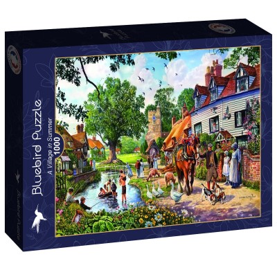 Puzzle Bluebird-Puzzle-F-90569 A Village in Summer