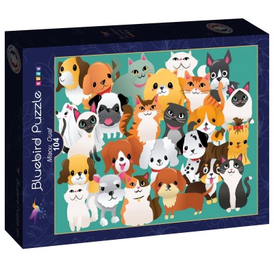 Puzzle Bluebird-Puzzle-F-90646 Miaou, Ouaf