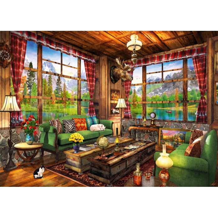 Puzzle  Bluebird-Puzzle-F-90677 Mount Cabin View