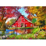 Puzzle  Bluebird-Puzzle-F-90688 Sunny Autumn At The Barn