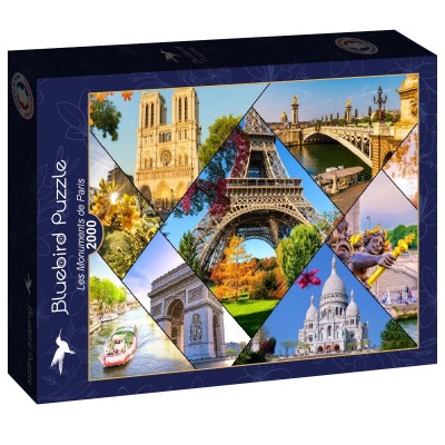 Puzzle Bluebird-Puzzle-F-90760 Les Monuments de Paris