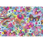 Puzzle  Bluebird-Puzzle-F-90793 Fleurs et Papillons