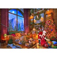 Puzzle  Bluebird-Puzzle-F-90801 Christmas Lodge