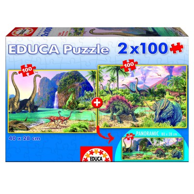 Educa-15620 2 Puzzles - Dino World