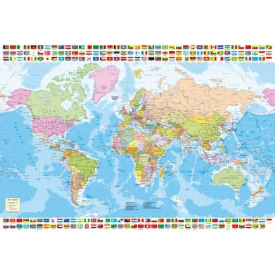 Puzzle Educa-17117 Political Worldmap