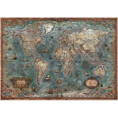 Puzzle Educa-18017 Carte du Monde Antique