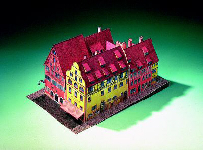 Puzzle Schreiber-Bogen-72444 Maquette en Carton : Hôtel Eisenhut Rothenbourg