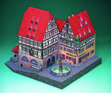 Puzzle Schreiber-Bogen-72474 Maquette en Carton : Pharmacie Marie à Rothenbourg
