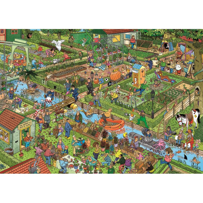Puzzle  Jumbo-00600 Jan Van Haasteren - Le Jardin De Légumes