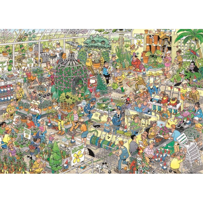 Puzzle  Jumbo-00602 JAN VAN HAASTEREN - JARDINERIE (1000 PIECES)