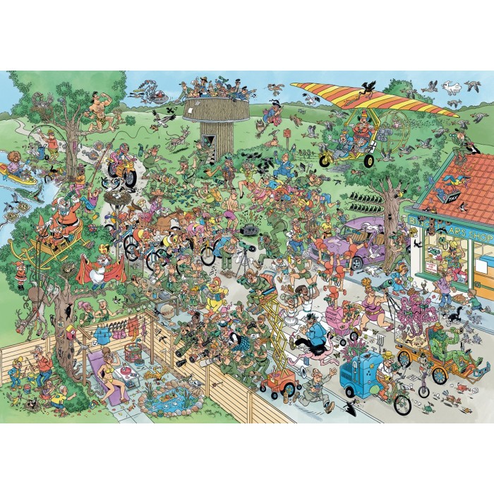 Puzzle Jumbo-00623 JAN VAN HAASTEREN - LE RECENSEMENT ANNUEL DES OISEAUX (1000 PIECES)