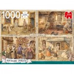 Puzzle  Jumbo-18818 Anton Pieck - Bakers from 19th Century