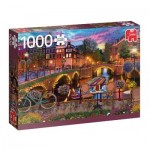 Puzzle  Jumbo-18860 Canaux d'Amsterdam