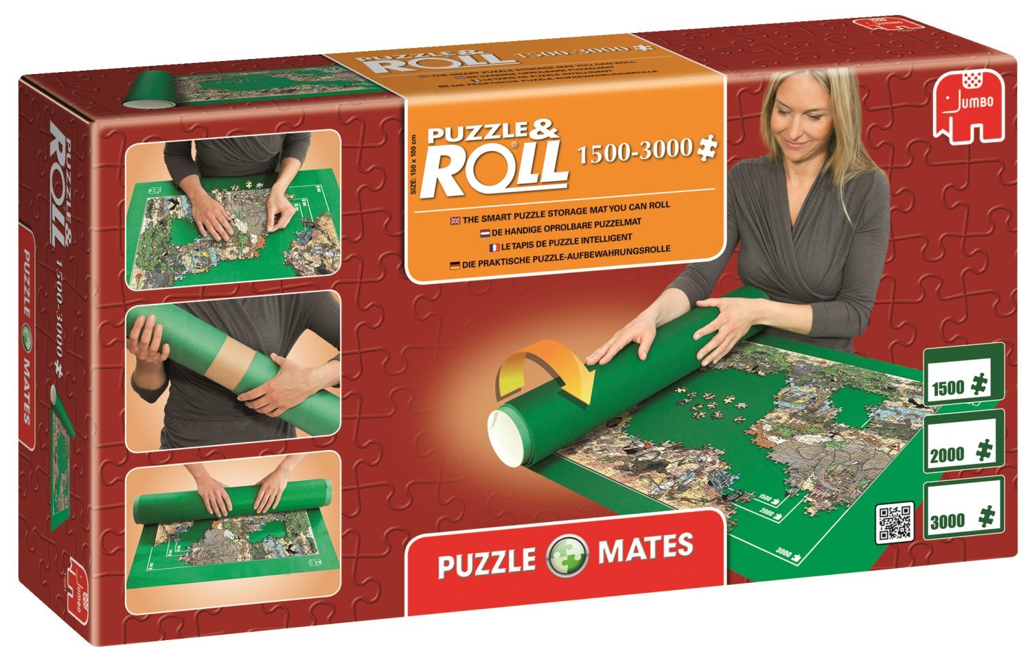 Jumbo 17691. Puzzle Roll 3000 XXL. Tapete universal para guardar