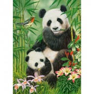 Puzzle  Castorland-030507 Brunch des Pandas
