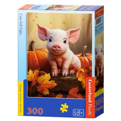 Puzzle Castorland-030569 Mignon Cochon d'Automne