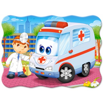 Puzzle Castorland-03471 Médecin de l'Ambulance