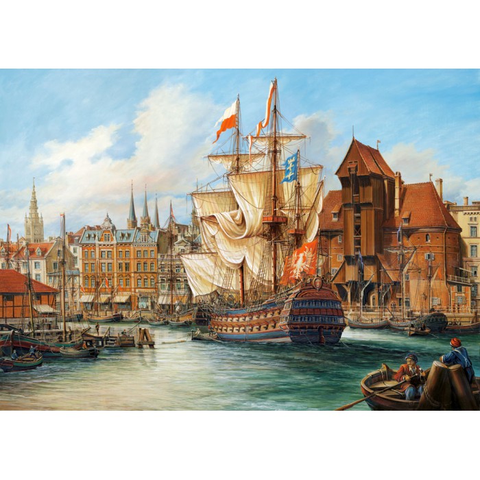 Puzzle Castorland-102914 Pologne : Vieux Gdansk