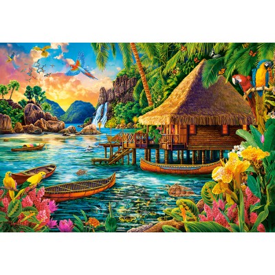 Puzzle Castorland-104871 Île tropicale