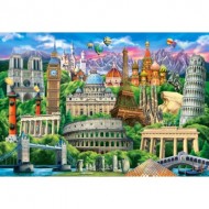 Puzzle  Castorland-104901 Monuments célèbres