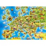 Puzzle  Castorland-111060 Carte d'Europe