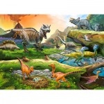 Puzzle  Castorland-111084 World of Dinosaurs