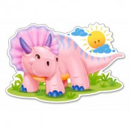 Puzzle  Castorland-120048 Pink Baby Triceratop